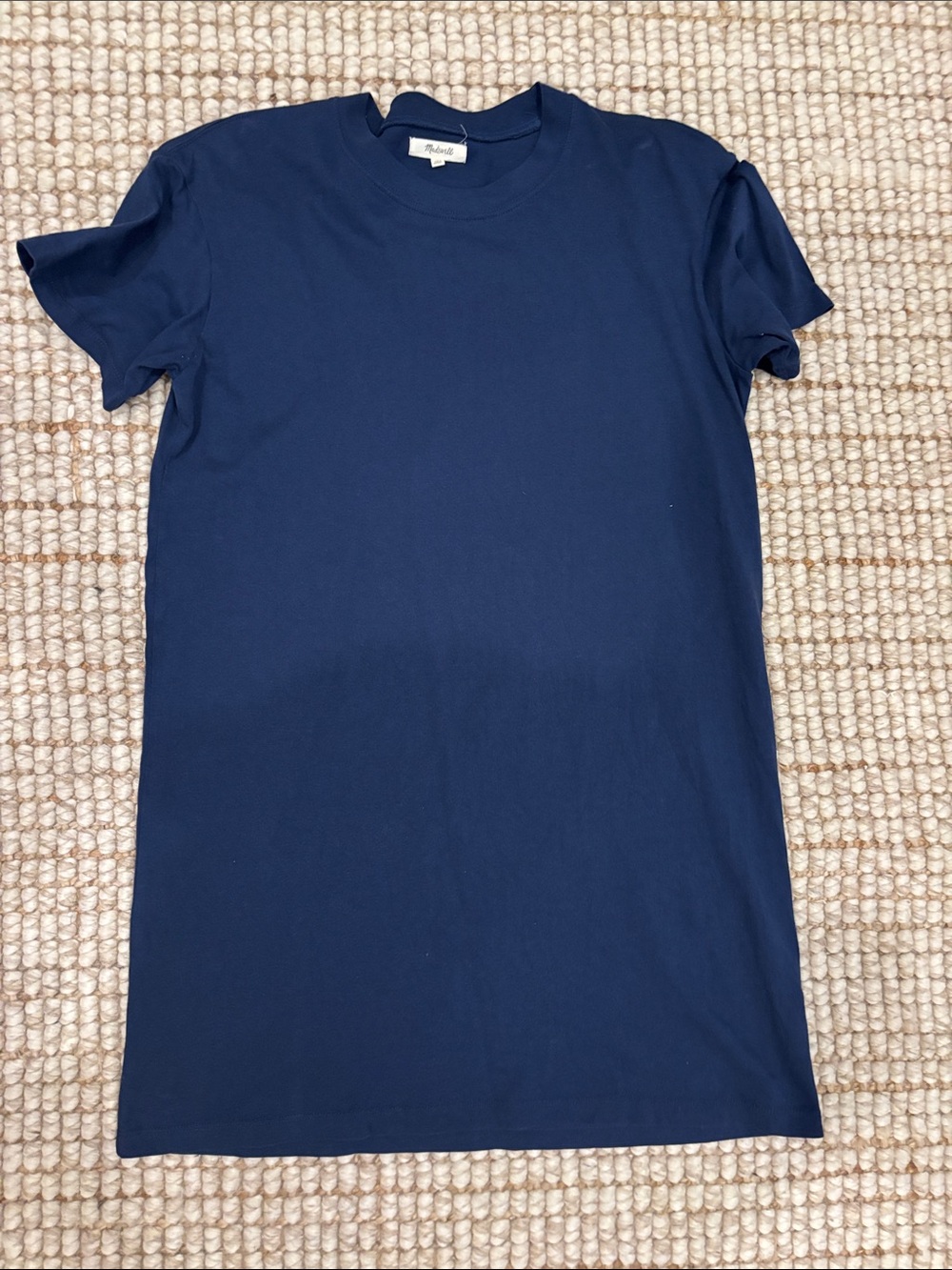 Madewell Navy Midi Tee Dress